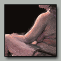 Pastel of mature female model