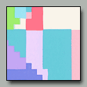 Serigraph of a child's conception of a house